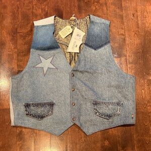 LEVI'S® PRIDE REVERSIBLE PATCHWORK VEST brand new with tags